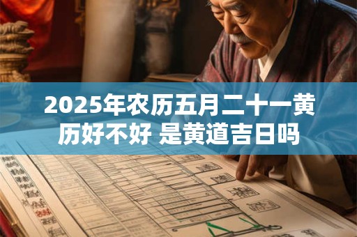 2025年农历五月二十一黄历好不好 是黄道吉日吗