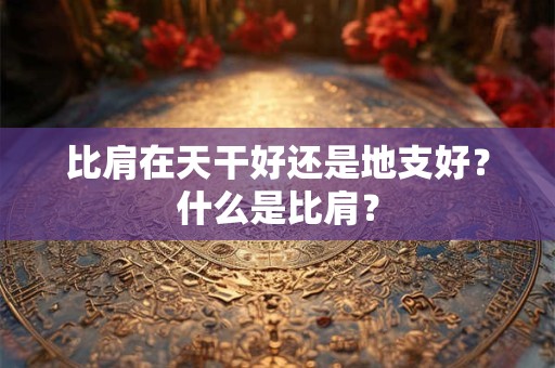 详细阅读:比肩在天干好还是地支好?什么是比肩? 比肩在天干好还是地支好?什么是比肩?