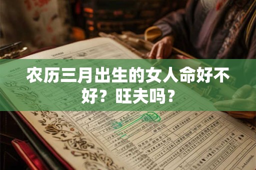 农历三月出生的女人命好不好？旺夫吗？