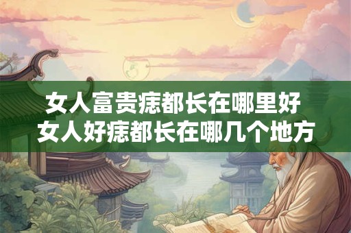 女人富贵痣都长在哪里好 女人好痣都长在哪几个地方