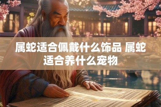 属蛇适合佩戴什么饰品 属蛇适合养什么宠物