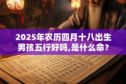2025年农历四月十八出生男孩五行好吗,是什么命？