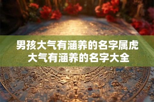 男孩大气有涵养的名字属虎 大气有涵养的名字大全