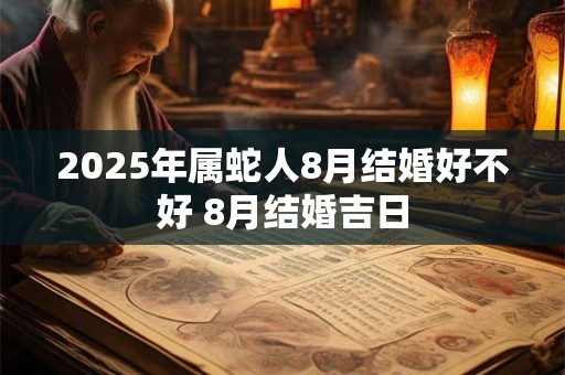 2025年属蛇人8月结婚好不好 8月结婚吉日