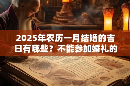 2025年农历一月结婚的吉日有哪些？不能参加婚礼的五类人