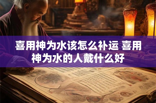 喜用神为水该怎么补运 喜用神为水的人戴什么好
