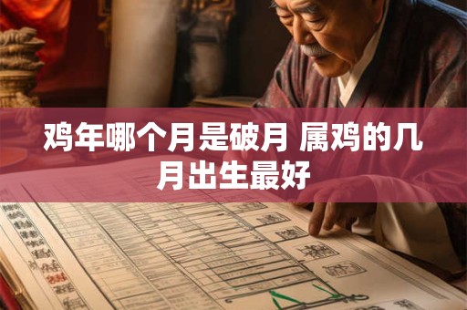 鸡年哪个月是破月 属鸡的几月出生最好