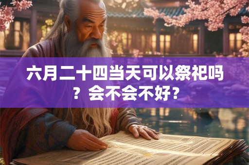 六月二十四当天可以祭祀吗？会不会不好？