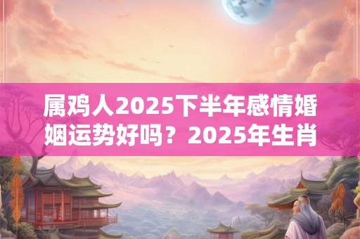 属鸡人2025下半年感情婚姻运势好吗？2025年生肖鸡的爱情运程详解