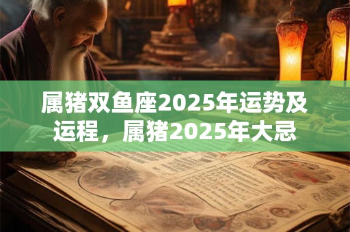 属猪双鱼座2025年运势及运程，属猪2025年大忌