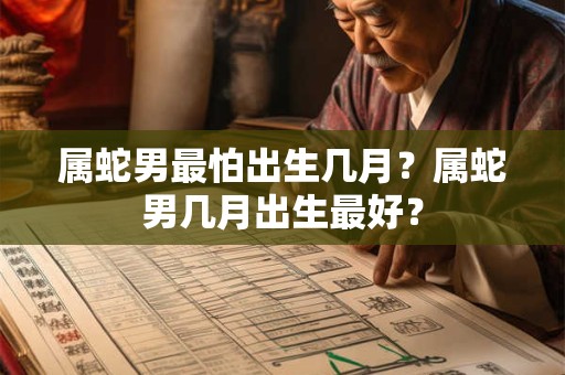 属蛇男最怕出生几月？属蛇男几月出生最好？