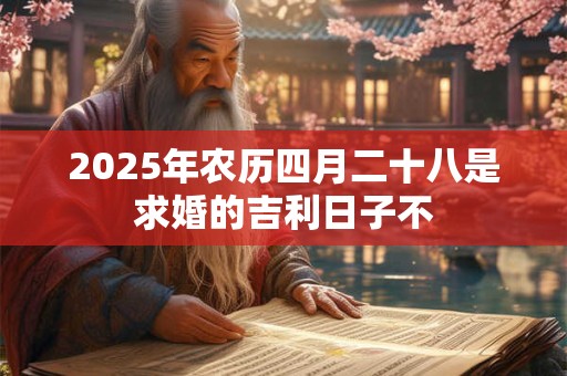 2025年农历四月二十八是求婚的吉利日子不