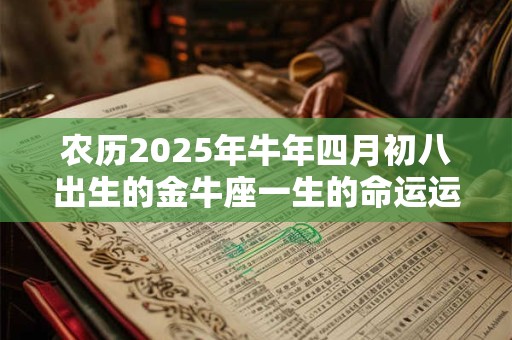 农历2025年牛年四月初八出生的金牛座一生的命运运势如何？