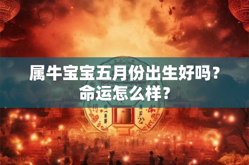 属牛宝宝五月份出生好吗？命运怎么样？