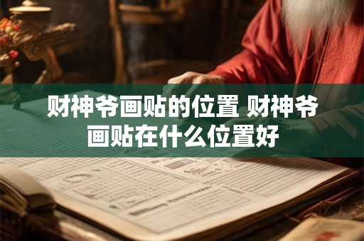 财神爷画贴的位置 财神爷画贴在什么位置好