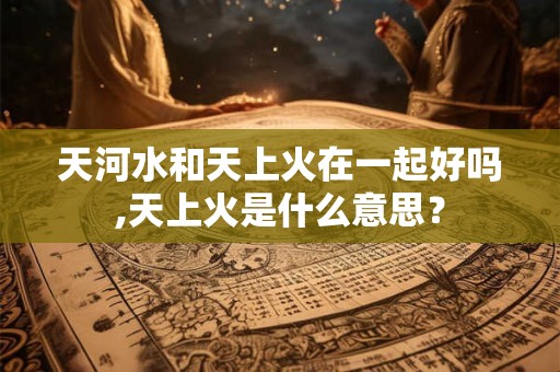 详细阅读:天河水和天上火在一起好吗,天上火是什么意思? 天河水和天上火在一起好吗,天上火是什么意思?