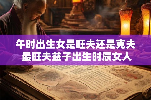 午时出生女是旺夫还是克夫 最旺夫益子出生时辰女人