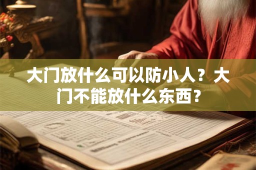 大门放什么可以防小人？大门不能放什么东西？