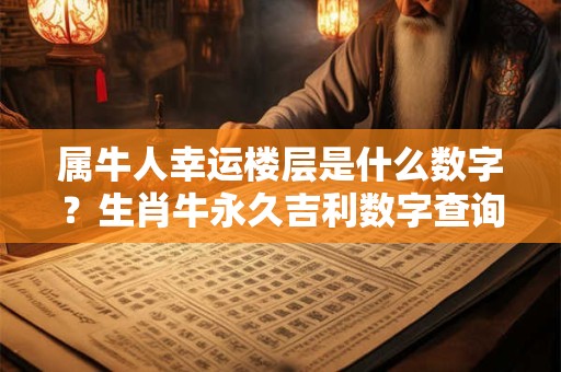 属牛人幸运楼层是什么数字？生肖牛永久吉利数字查询