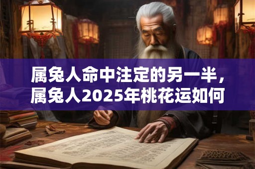 属兔人命中注定的另一半，属兔人2026年桃花运如何？