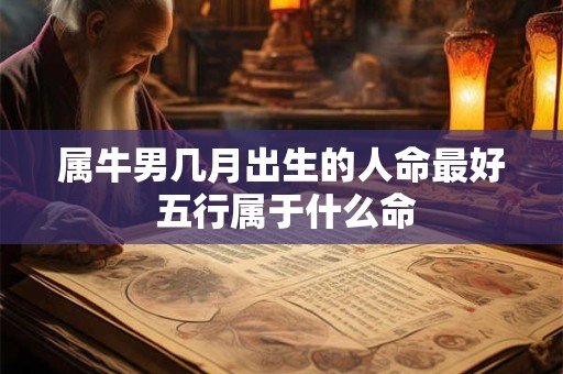 属牛男几月出生的人命最好 五行属于什么命