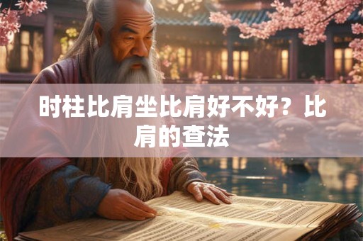 时柱比肩坐比肩好不好？比肩的查法
