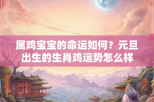 详细阅读:属鸡宝宝的命运如何?元旦出生的生肖鸡运势怎么样 属鸡宝宝的命运如何?元旦出生的生肖鸡运势怎么样
