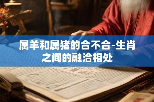 属羊和属猪的合不合-生肖之间的融洽相处