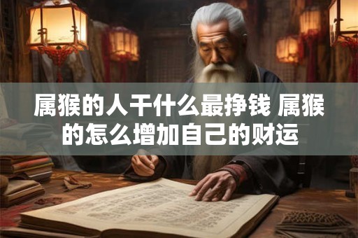 属猴的人干什么最挣钱 属猴的怎么增加自己的财运