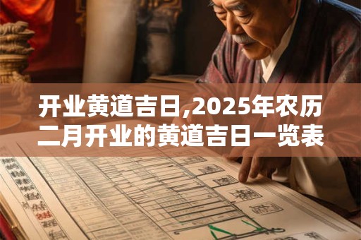 开业黄道吉日,2025年农历二月开业的黄道吉日一览表