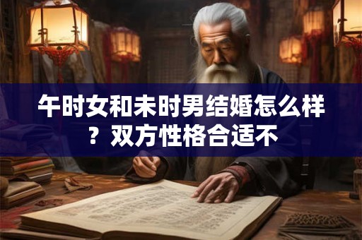 午时女和未时男结婚怎么样？双方性格合适不