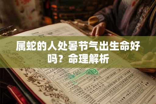 属蛇的人处暑节气出生命好吗？命理解析