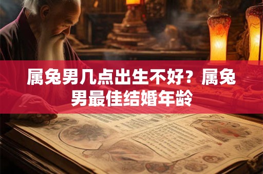 属兔男几点出生不好？属兔男最佳结婚年龄