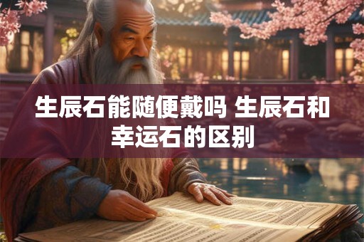 生辰石能随便戴吗 生辰石和幸运石的区别