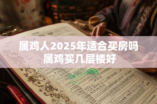 属鸡人2025年适合买房吗 属鸡买几层楼好