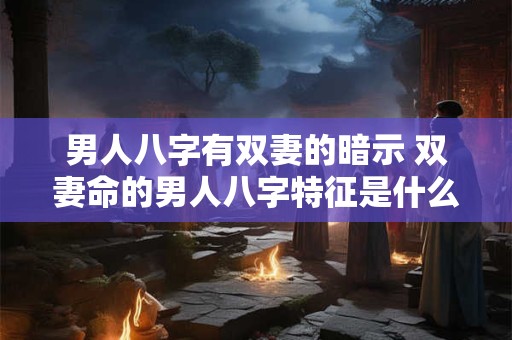 男人八字有双妻的暗示 双妻命的男人八字特征是什么