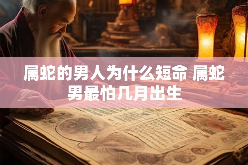 属蛇男几月出生最旺 这些月份最具财运！