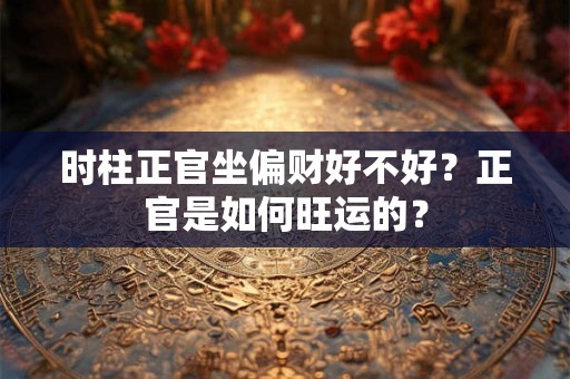 时柱正官坐偏财好不好？正官是如何旺运的？