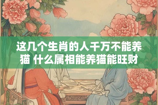 这几个生肖的人千万不能养猫 什么属相能养猫能旺财