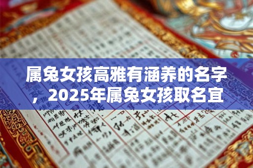 属兔女孩高雅有涵养的名字，2025年属兔女孩取名宜用字