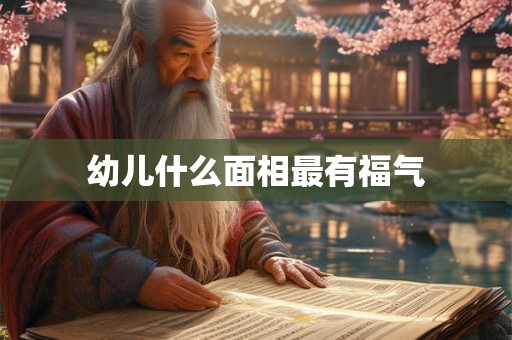幼儿什么面相最有福气