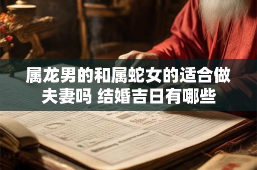 属龙男的和属蛇女的适合做夫妻吗 结婚吉日有哪些
