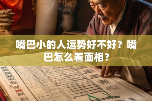 嘴巴小的人运势好不好？嘴巴怎么看面相？