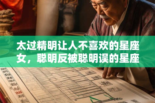 太过精明让人不喜欢的星座女，聪明反被聪明误的星座女