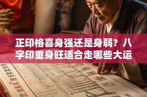 正印格喜身强还是身弱？八字印重身旺适合走哪些大运？