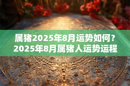 属猪2025年8月运势如何？2025年8月属猪人运势运程详解