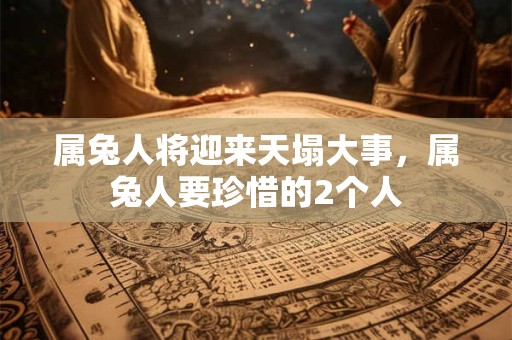 属兔人将迎来天塌大事，属兔人要珍惜的2个人