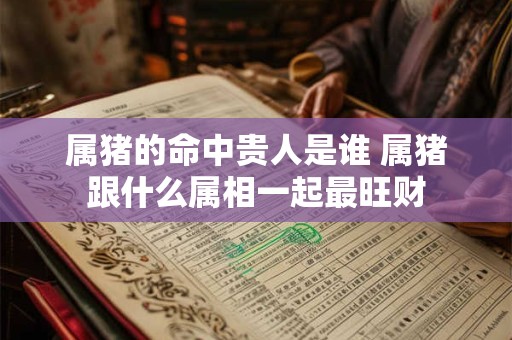 属猪的命中贵人是谁 属猪跟什么属相一起最旺财