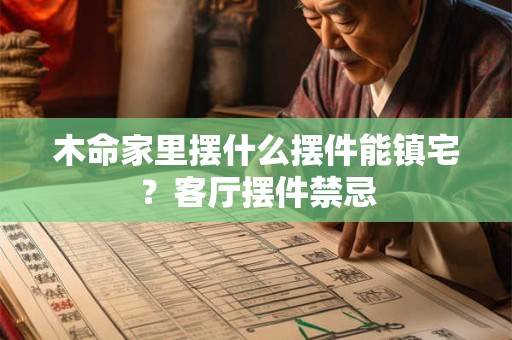 木命家里摆什么摆件能镇宅？客厅摆件禁忌