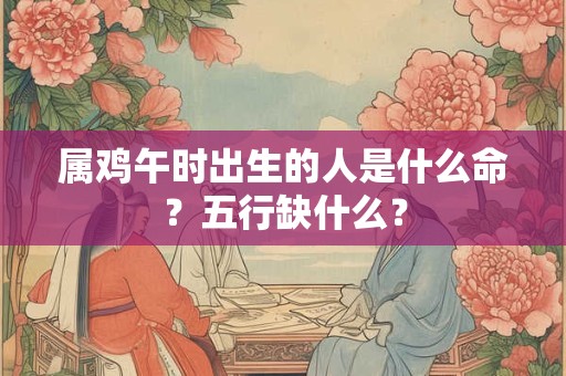 属鸡午时出生的人是什么命？五行缺什么？